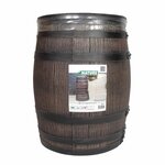 Nature Récupérateur d'eau avec aspect de bois 50 L 38x49 5 cm Marron