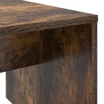 vidaXL Table basse Chêne fumé 90 x 45 x 35 cm Bois d'ingénierie