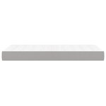 vidaXL Matelas de lit à ressorts ensachés fermeté moyenne Gris clair 90x200x20cm Tissu