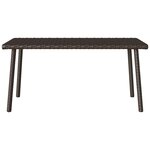 VidaXL Table basse de jardin rectangulaire marron 40x40x37 cm rotin