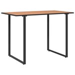 vidaXL Table de Jardin Marron 100 x 55 x 70 cm Acier et DPC