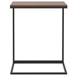 vidaXL Table d'appoint Noir 55x35x66 cm Bois d'ingénierie