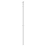 vidaXL Tête de lit métal blanc 200 cm