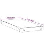 vidaXL Protège-matelas blanc 100x220 cm imperméable