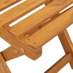 vidaXL Chaise de jardin 8 Pièces Marron 36 x 46 x 86cm