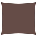 vidaXL Voile de parasol tissu oxford carré 3x3 m marron