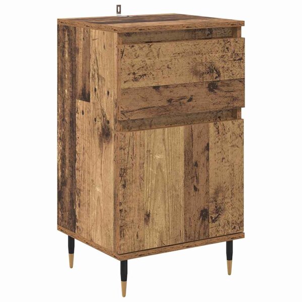 vidaXL Buffet Bois Ancien 40 x 35 x 70 cm Bois d'ingénierie et fer
