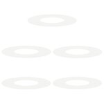 vidaXL Pot en plastique Blanc Plastique Grand Pot moderne Rond