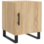 vidaXL Tables de chevet 2 Pièces chêne sonoma 40x40x50 cm bois ingénierie