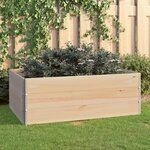vidaXL Jardinières surélevées 3 Pièces 100x150 cm Bois de pin solide