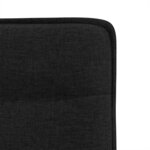 vidaXL Chaises à manger lot de 4 noir tissu
