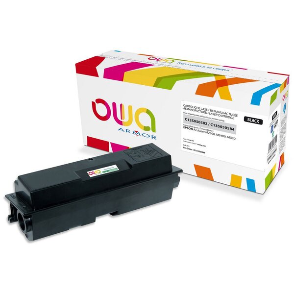 Toner d'encre remanufacturé, compatible pour EPSON S050582 - Noir