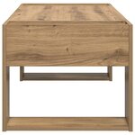 vidaXL Table basse Chêne artisanal 110 x 50 x 41 cm Bois d'ingénierie