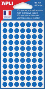 Pochette 462 Étiquettes Bleu Ø 8