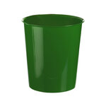 Corbeille à papier q-connect plastique résistant 16l 310x290mm coloris vert opaque