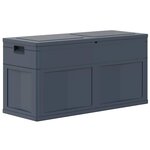 vidaXL Boîte de rangement de jardin 320 L Noir