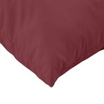 vidaXL Coussins de palette lot de 2 rouge bordeaux mélangé tissu