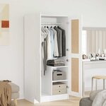 vidaXL Garde-robe Blanc 82 5x51 5x180 cm Aggloméré