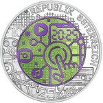 Pièce de monnaie en Argent 25 Euro g 16.50 Millésime 2025 Niobium DIGITALISATION
