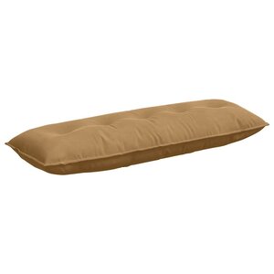 vidaXL Coussin de Dos Marron 140 x 50 cm Tissu en velours côtelé