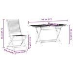 vidaXL Ensemble de salle à manger pour jardin 9 Pièces Marron