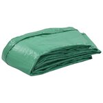 Vidaxl coussin de sécurité pe vert pour trampoline rond 4 57 m