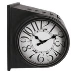 Gifts amsterdam horloge murale glasgow métal noir vieux 28x21x31 5 cm