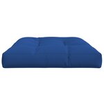 vidaXL Coussin de palette bleu royal 120x80x12 cm tissu