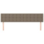 vidaXL Têtes de lit 2 Pièces Taupe 90x5x78/88 cm Tissu