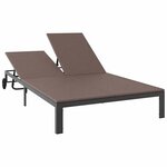 vidaXL Transat polyrotin Marron
