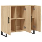vidaXL Buffet chêne sonoma 90x34x80 cm bois d'ingénierie