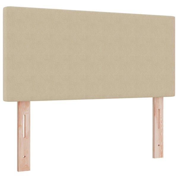 vidaXL Tête de lit Design Simple Vert Clair Gris 90 cm en Tissu Côtelé