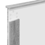 vidaXL Tête de lit Gris Sonoma 90 cm Bois d'ingénierie