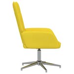 vidaXL Chaise de relaxation Jaune moutarde Tissu
