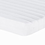 vidaXL Matelas en mousse blanc 140x220 cm 7 zones dureté 20 ILD