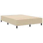 vidaXL Lit à sommier tapissier Vert clair Grey 140x200 cm Tissu en velours côtelé