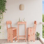 vidaXL Tabourets de bar lot de 2 40x48 5x115 5 cm bois massif douglas