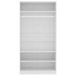 vidaXL Garde-robe Blanc 100 x 50 x 200 cm Bois d'ingénierie