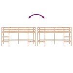 vidaXL Lit mezzanine d'enfants sans matelas avec échelle 90x200 cm
