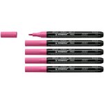 Marqueur pointe fine FREE acrylic T100 rose x 5 STABILO