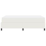 vidaXL Lit à ressort avec matelas - Crème petit double en tissu corduroy