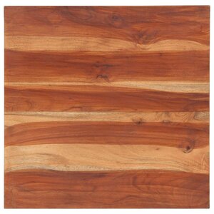 vidaXL Dessus de table bois massif d'acacia 25-27 mm 60x60 cm