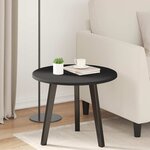 vidaXL Plateau de table Noir 50 x 50 x 1.5 cm Bois d'ingénierie