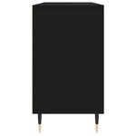 vidaXL Armoire de salle de bain noir 80x33x60 cm bois d'ingénierie