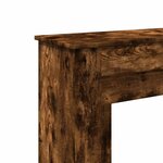 VidaXL Cadre de cheminée chêne fumé 90x30x90 cm bois d'ingénierie