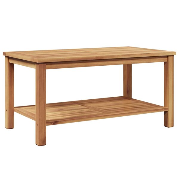 vidaXL Table basse Marron 90 x 50 x 45 cm Bois de teck solide
