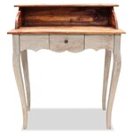 Bureau table meuble travail informatique bois de récupération massif 80 x 40 x 92 cm 0502097