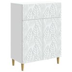vidaXL Buffet Blanc 66 x 34 5 x 90 cm Bois d'ingénierie