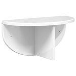 vidaXL Étagère Murale 2 Pièces Blanc brillant 38 x 19 x 19 cm