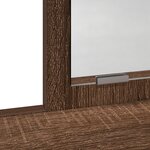 Coiffeuse vidaXL avec tiroirs en chêne brun 100x41x140 cm